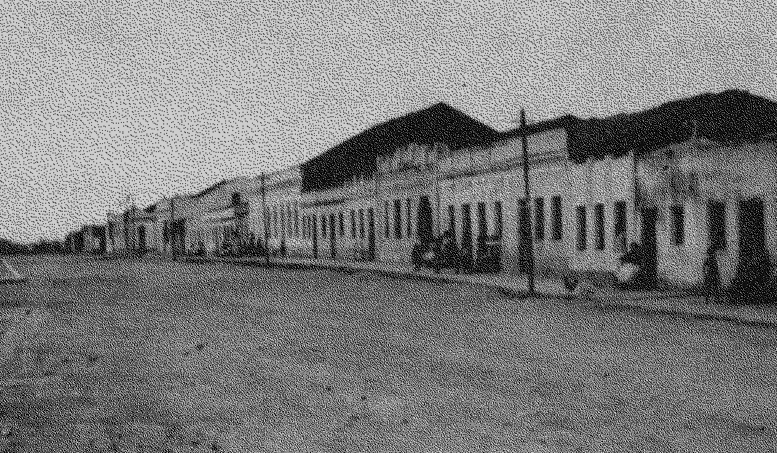 Antiga Rua Padre João Batista, na Exu da década de 1950