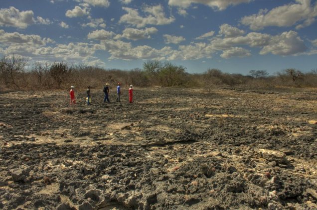 Afloramento de calcário de Jandaíra