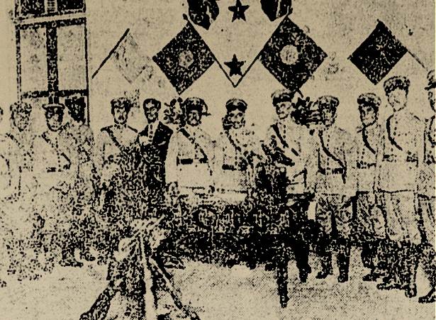 Apesar do estado limitadop desta fotografia, ela mostra oficiais da Polícia Militar do Rio Grande do Norte, se preparando para seguir para o sertão para combater os cangaceiros que desejavam invadir o estado em 1922