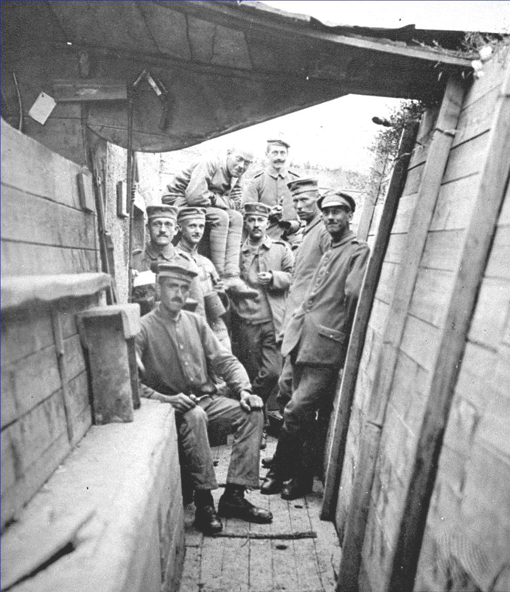 Uma trincheira alemã