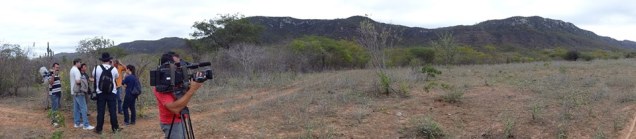 Panorâmica da Serra Grande. Quase sete horas de caminhada, entre subidas e descidas. 