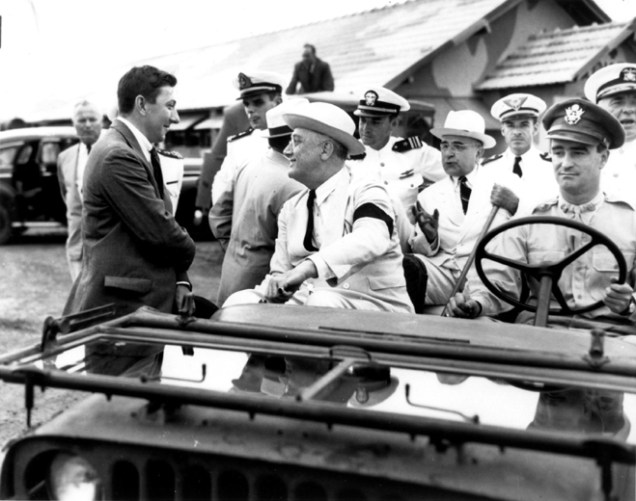 Roosevelt e Vargas em Natal e de Jipe.