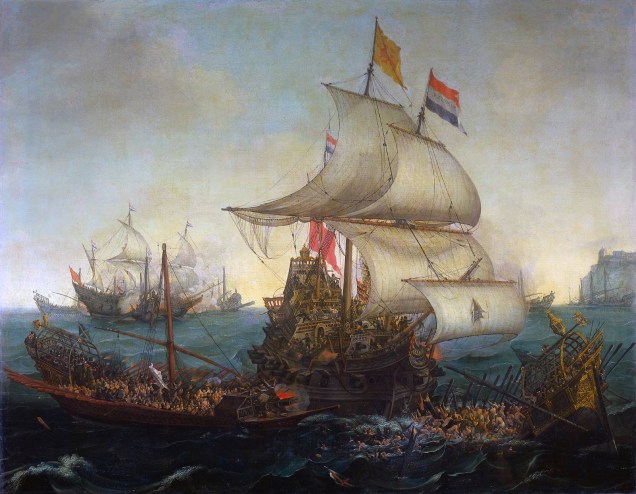 Vroom_Hendrick_Cornelisz_Dutch_Ships_Ramming_Spanish_Galleys_off_the_Flemish_Coast_in_October_1602