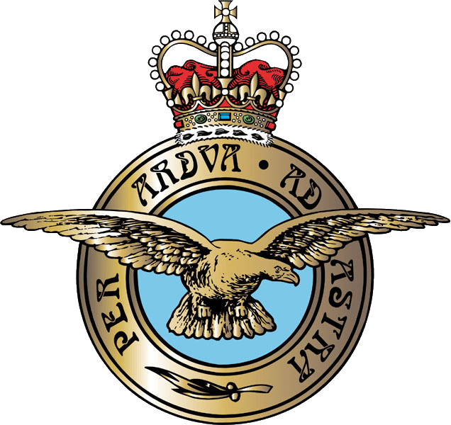 Símbolo, ou badge, oficial da RAF - Royal Air Force