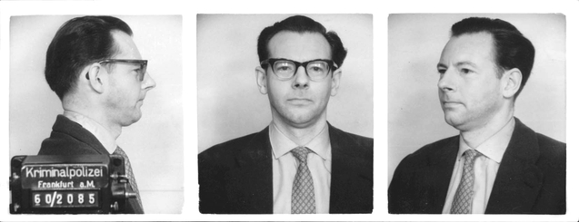 Perry Broad fichado pela polícia da Alemanha Ocidental - Fonte - collections.yadvashem.org