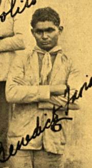 Benedito Domingos de Farias preso. Ele também participou do ataque a Mossoró