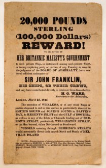 Cartaz produzido na época do desaparecimento, com uma recompensa de 100.000 dólares, uma verdadeira fortuna.