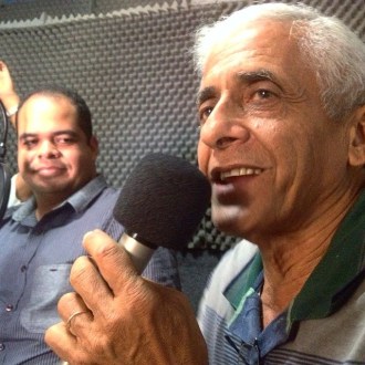 Radialista e Blogueiro Junior Alves e o poeta Dedé Monteiro - Foto Álvaro Severo