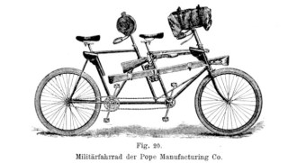 Modelo de bicicleta Pope utilizada na I Guerra Mundial