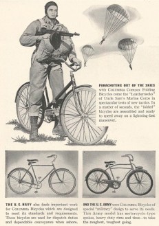 Bicicleta dobrável projetada para uso por paraquedistas (1941)