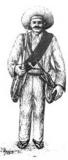 Antonio Silvino em desenho a bico de pena