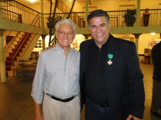 Aqui com o amigo Haroldo Pinheiro Borges, grande figura, grande simpatia, escritor de mão cheia e pesquisador de primeira.