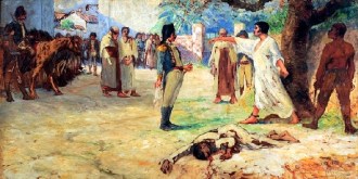 Tela do carioca de Niterói Antônio Diogo da Silva Parreiras (1860-1937) sobre a revolta de 1817