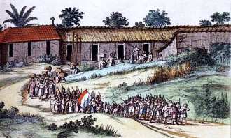 Engenho e tropas holandesas
