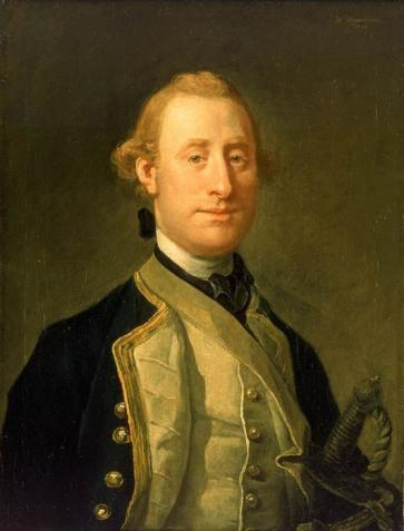 Capitão Sir Alexander Schomberg, avô do capitão do HMS Cormorant. Quadro de Willian Hogarth - Fonte - es.wahooart.com