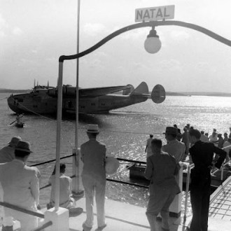 Seaplane at Potengi River. For the US government to Natal region is particularly important for its strategic position in the South Atlantic