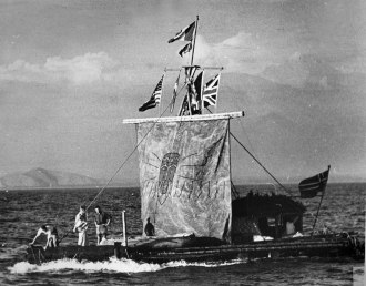 Kon Tiki navegando - Fonte - www.wired.com