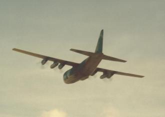 Avião de carga Lockheed C-130 Hércules, da FAB, conhecido como 