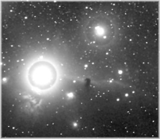 Foto que mostra a Nebulosa da cabeça do Cavalo feita em 1888 - Fonte - freescruz.com