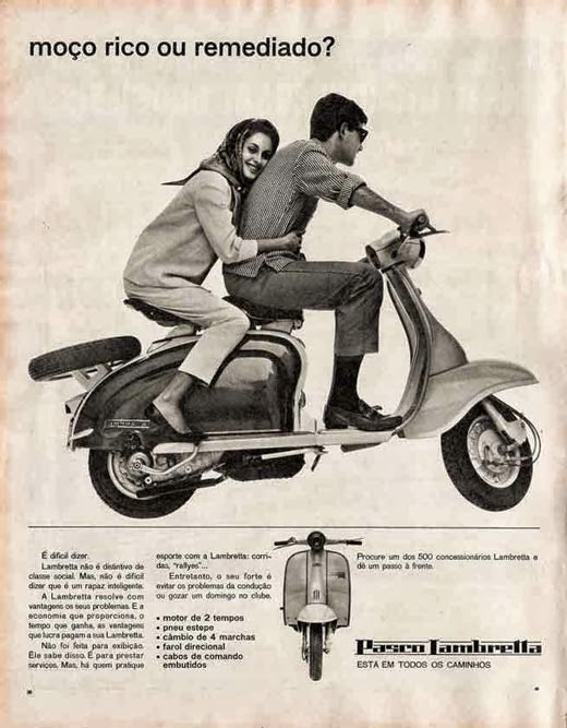 propaganda da lambretta anos 50