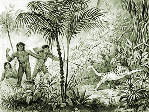 Caça à onça, Rugendas