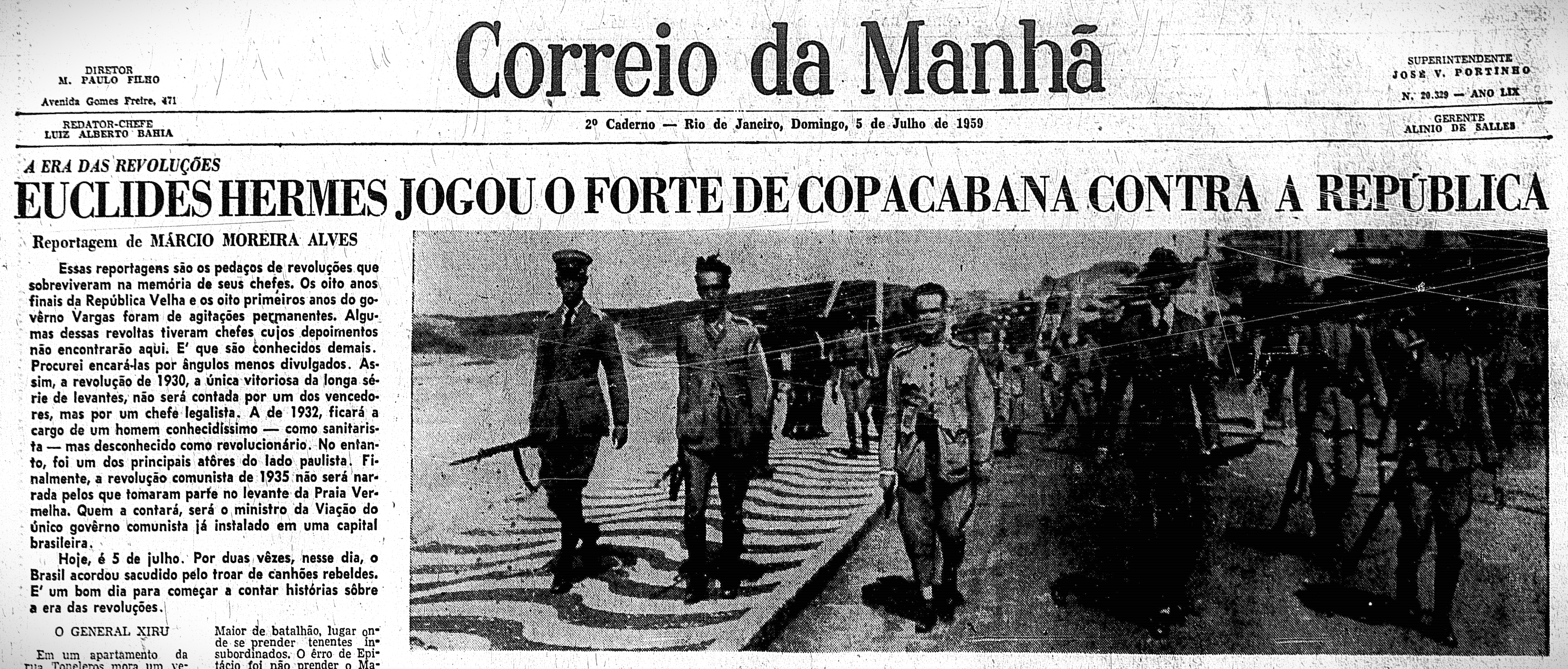 100 ANOS DA REVOLTA DOS 18 DO FORTE DE COPACABANA E A LIDERANÇA DE ...